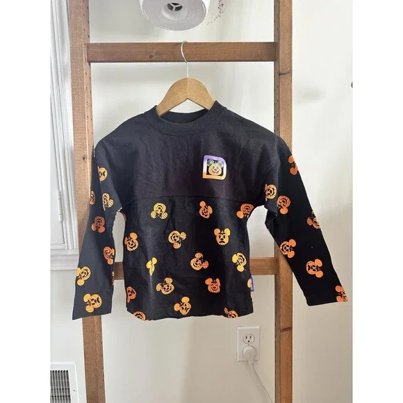 DISNEY HAPPY HALLOWEEN SPIRIT JERSEY GLOW IN THE DARK KIDS SIZE Small - Picture 1 of 6